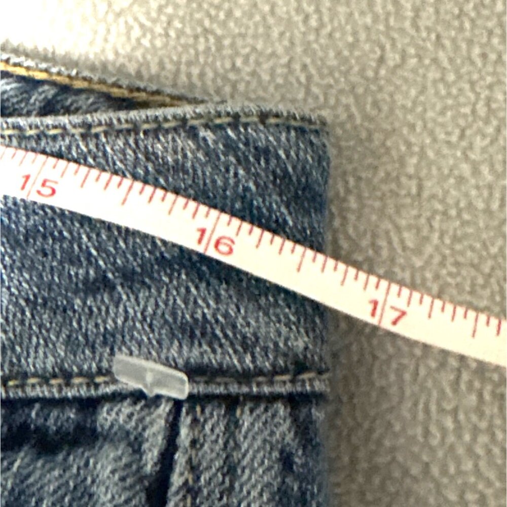 American Eagle Stretch Boy Fit Distressed Denim Jeans Size 6 inseam26” - Picture 5 of 7